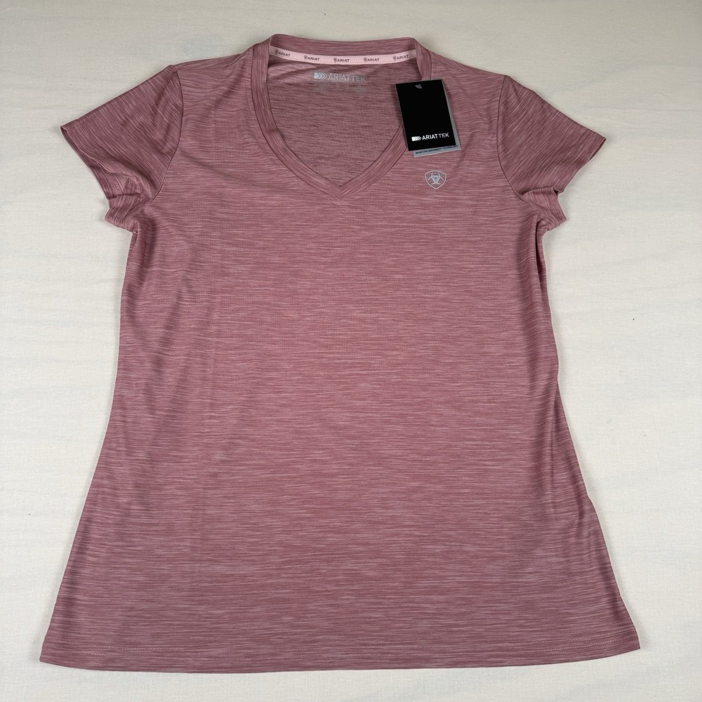 NEW Ariat Women’s Laguna Short Sleeve Baselayer Top L Nostalgia Rose 10043529